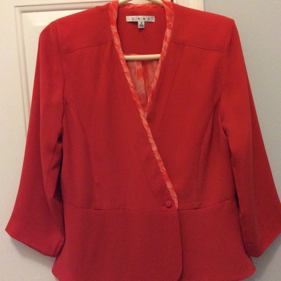 CAbi Jackets & Blazers - CAbi Jane Jacket coral/orange size 4